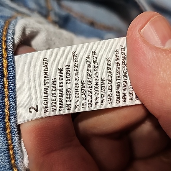 American Eagle 29x31  light wash size 2 jeggings - Picture 8 of 8